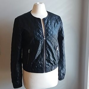 Apt. 9 Black Faux Leather Jacket